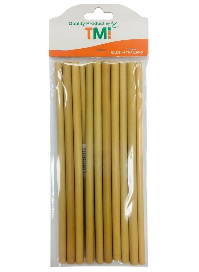 تي ام اي قشة خيزران 21 سم 10 قطع