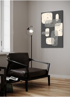 LOWHA Canvas Wall Art Stretched Over Wooden Frame with Abstract Painting  - Image 1