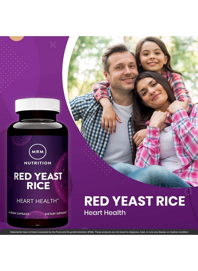 MRM Nutrition Red Yeast Rice | Monocolin K + Citrinin Free | Gluten Free + Vegan | 30 Servings - Image 4