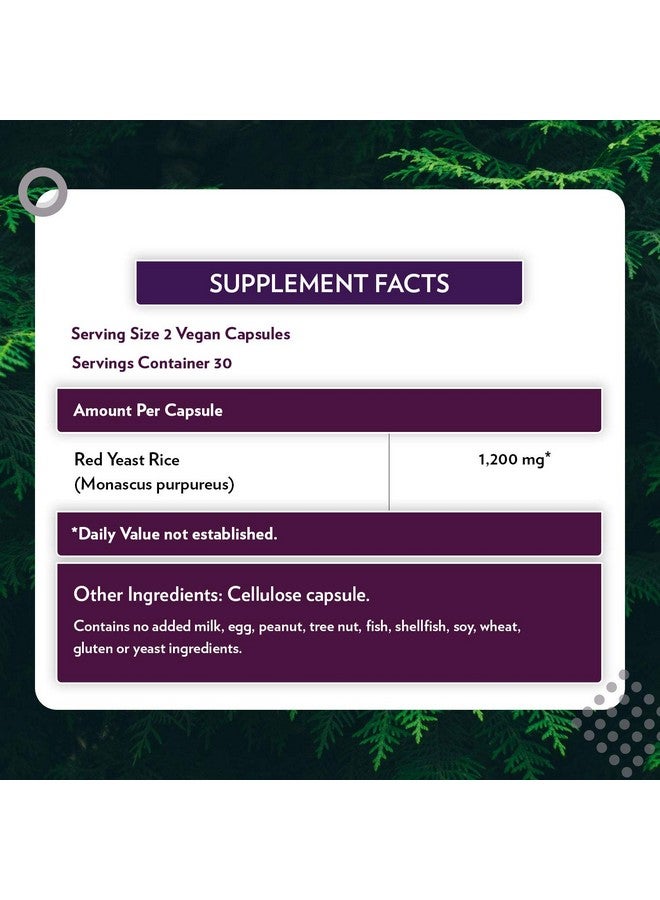 MRM Nutrition Red Yeast Rice | Monocolin K + Citrinin Free | Gluten Free + Vegan | 30 Servings - Image 5