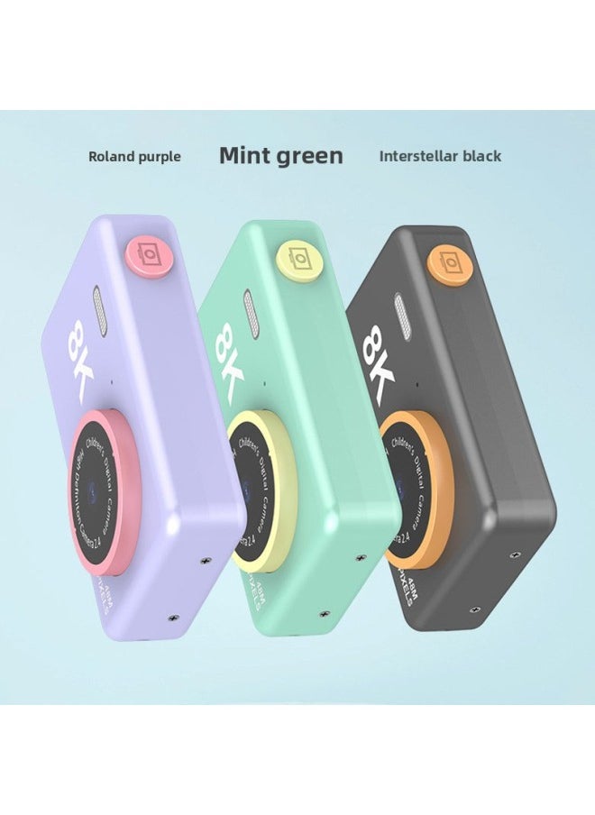 Generic 8K Ultra High Definition 2.4 Inch Large Screen Front And Rear 8000W Dual Camera Children's Camera Digital Camera Video Camera Toy-Body Color:16G Brand Memory Card Reader  - Image 2