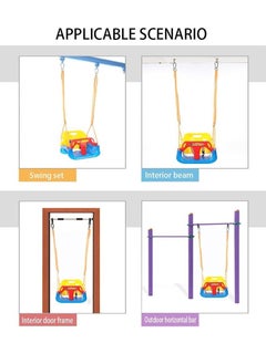 3 in 1 Toddler Swing,Detachable Swing Seat High Back Swing Set, Easy to Assemble and Store, Suitable for Aged 6 Months to 12 Years Old Outdoor Indoor - pzsku/Z8E60DEC0DF6383C9F32BZ/45/_/1722580570/5ad2d60f-d99f-48d2-8b95-b175d59fab51