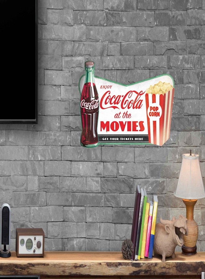 Open Road Brands Coca-Cola Movie Sign - Vintage Drink Coca-Cola Movie Wall Decor for Theater Room, Basement or Living Room - Image 5