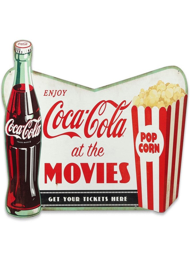 Open Road Brands Coca-Cola Movie Sign - Vintage Drink Coca-Cola Movie Wall Decor for Theater Room, Basement or Living Room - Image 1