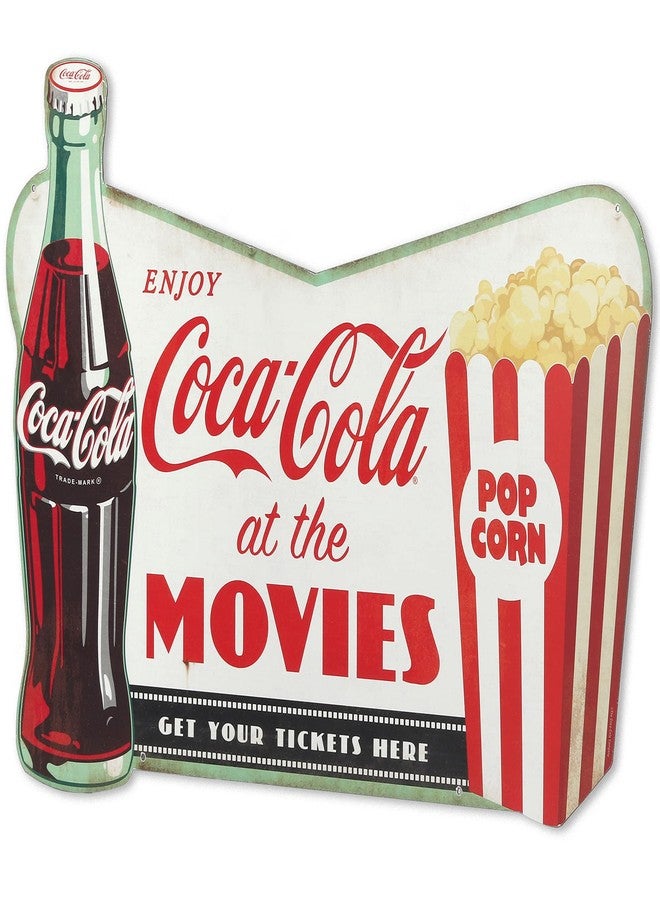 Open Road Brands Coca-Cola Movie Sign - Vintage Drink Coca-Cola Movie Wall Decor for Theater Room, Basement or Living Room - Image 2