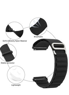 Generic 20mm Stretch Nylon Metal Alpine Loop Woven Strap ForAmazfit Bip 3 / Bip 3 Pro - Green  - Image 2