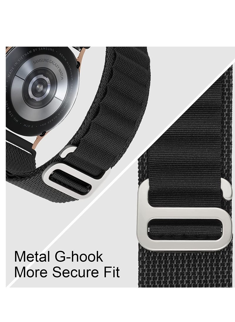 Generic - 20mm Stretch Nylon Metal Alpine Loop Woven Strap ForAmazfit Bip 3 / Bip 3 Pro - Green - Image 1