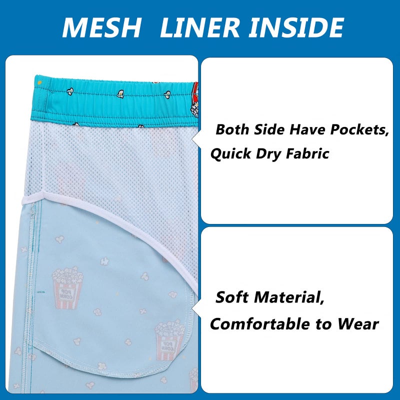 Biwisy Mens Funny Swim Trunks with Mesh Lining Swimwear Quick Dry Bathing Suits - Image 5