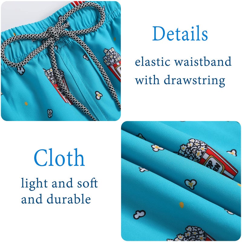 Biwisy Mens Funny Swim Trunks with Mesh Lining Swimwear Quick Dry Bathing Suits - Image 4