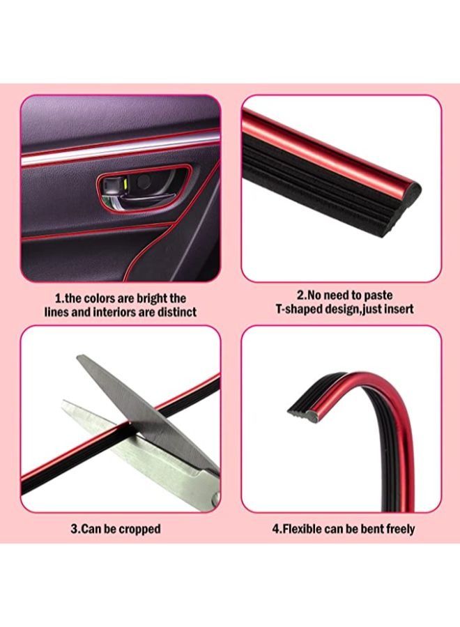 5M Car Interior Moulding Trim Strips Automobile Exterior Decoration Moulding Trim Line Dashboard Decorative DIY Flexible Strip - Image 4