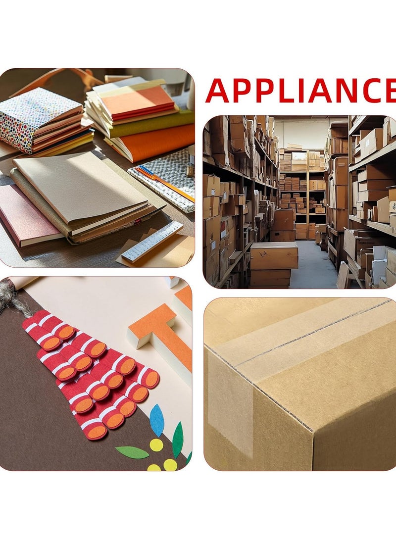 MOMENT Heavy Duty Transparent Packing Tape,6 Rolls with Refillable Dispenser,Industrial Grade Packaging Tape for Shipping Moving Sealing,2 inches x 100 Yards Per Roll - Image 5