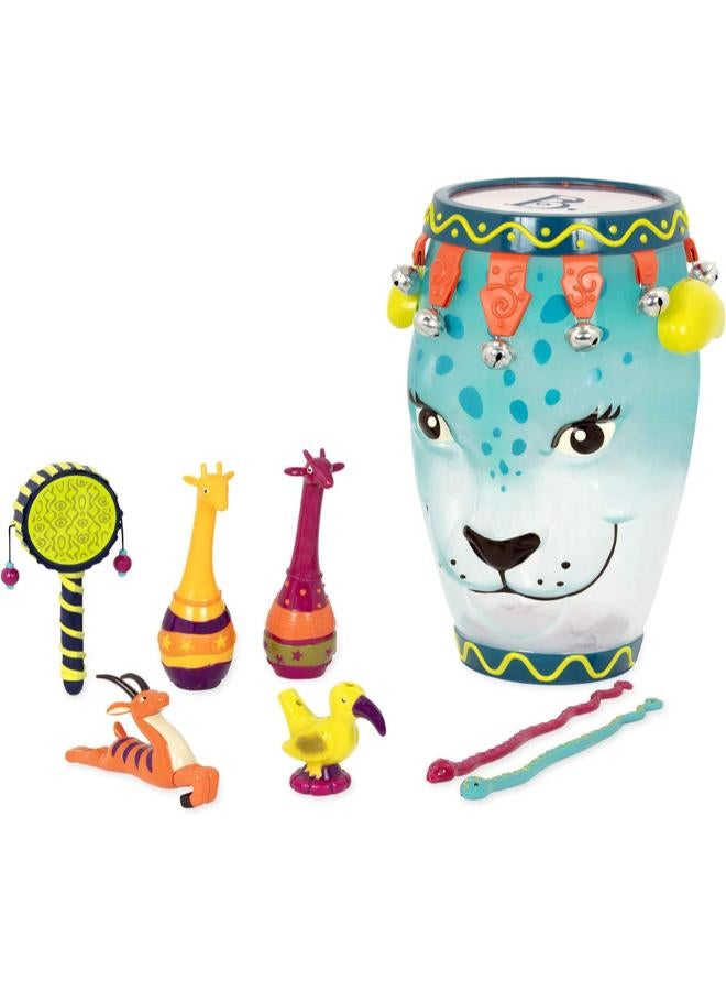 B. Toys JUNGLE DRUM W/ INSTRUMENTS - Image 5