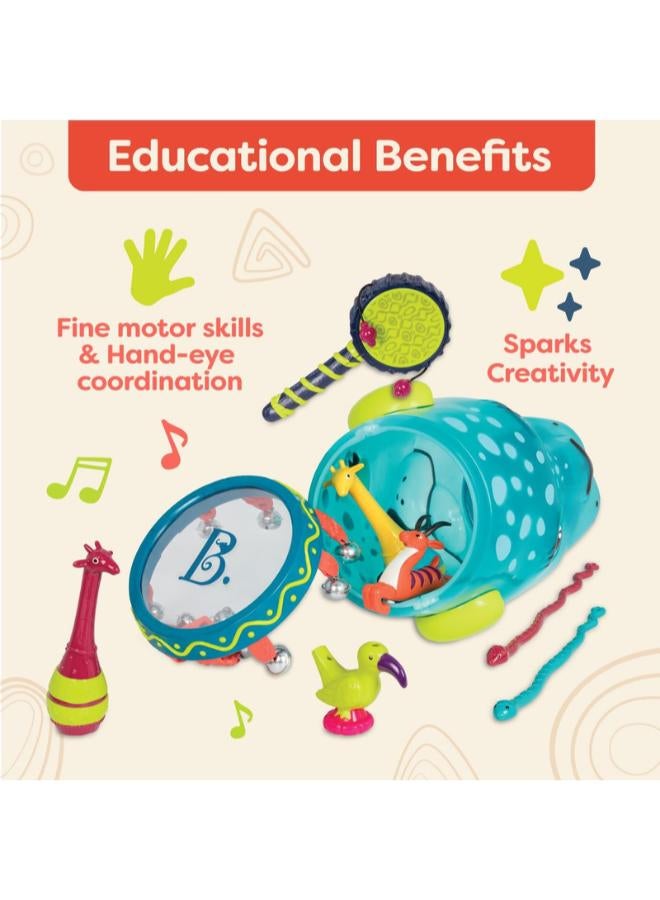 B. Toys JUNGLE DRUM W/ INSTRUMENTS - Image 3