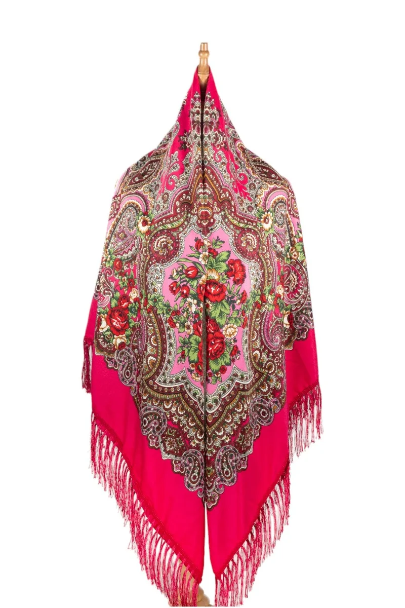 دىدانيالا Nina Women's Eastern European Cotton Tassel Shawl