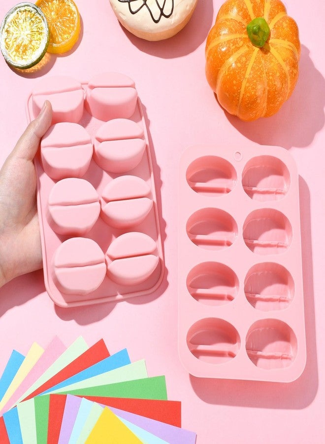 Ipotkitt 2pcs Pink Coffee Bean Silicone Chocolate Molds Silicone Candy Molds Cafe Theme Baking Cake Molds for DIY Party Cookie Cupcake Ice Block Making - Image 4