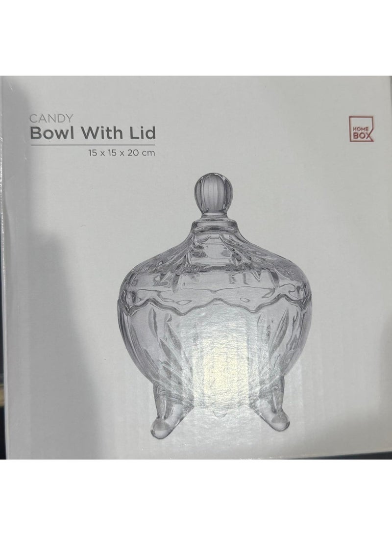 هوم بوكس Candy Bowl with Lid - 15x15x20 cm - Image 5