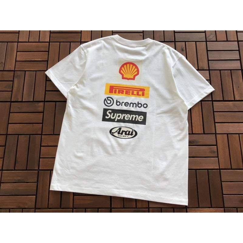 Supreme Short Sleeve T-Shirt - Loose Fit, Street Style, 260g - Image 1