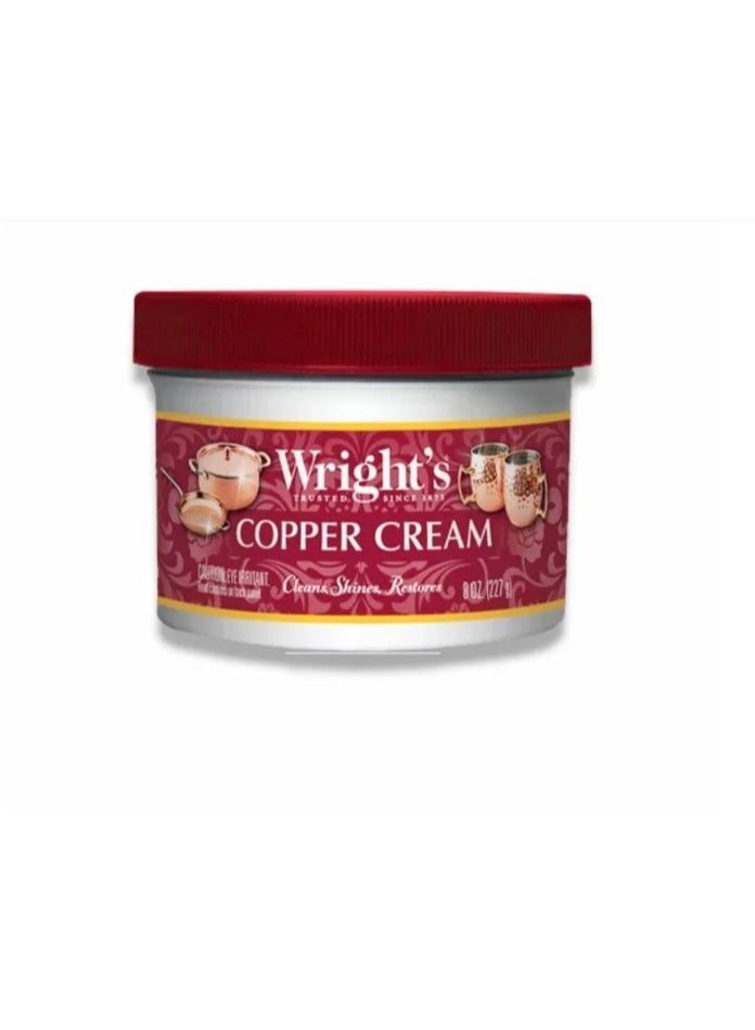 Wrights Wright’s Copper & Brass Cream Cleaner – Metal Polish for Copper, Brass & Suitable Metal Surfaces - Image 1
