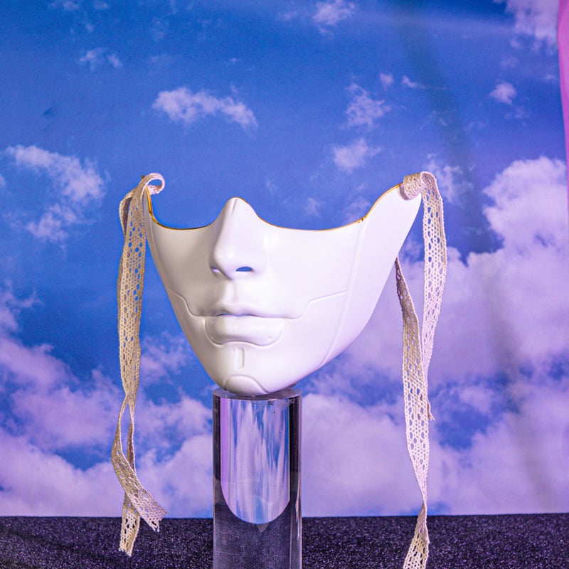 Mechanical Style Half Face Cosplay Mask for Adults - Image 5