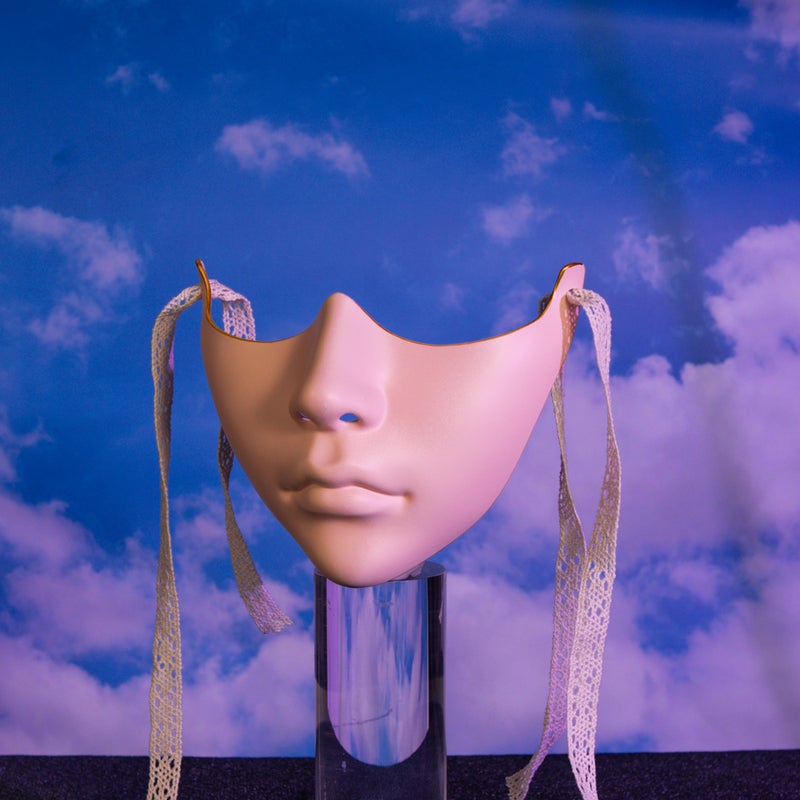 Mechanical Style Half Face Cosplay Mask for Adults - Image 3