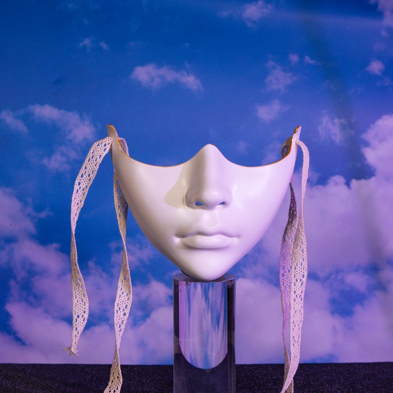 Mechanical Style Half Face Cosplay Mask for Adults - Image 4