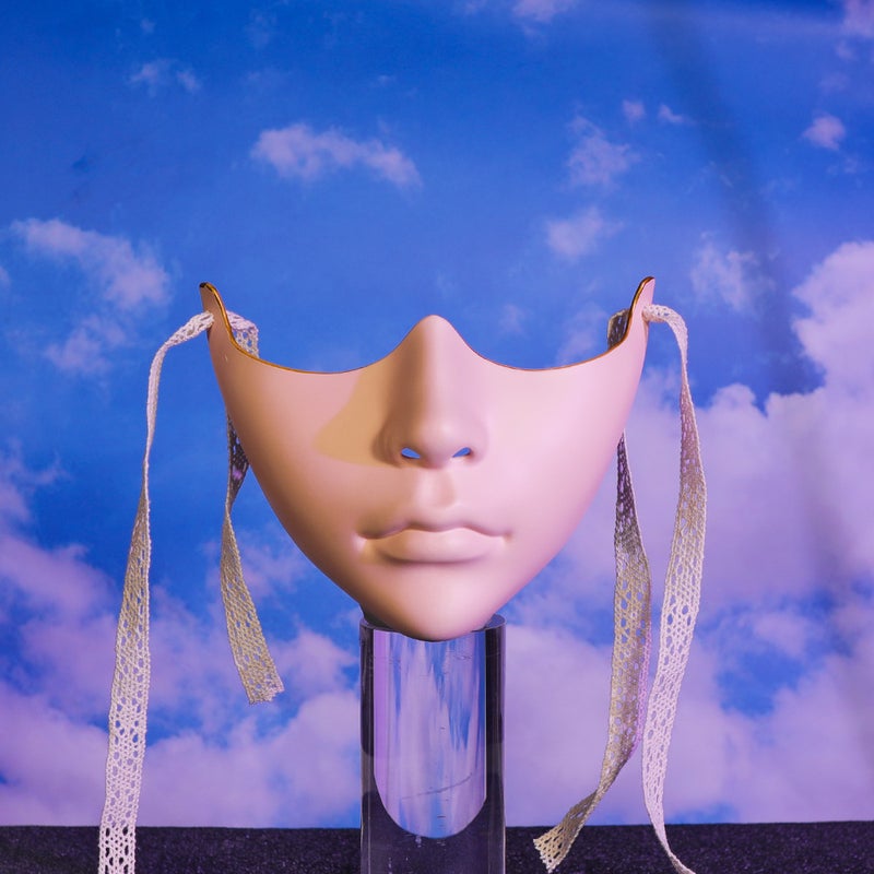 Mechanical Style Half Face Cosplay Mask for Adults - Image 2