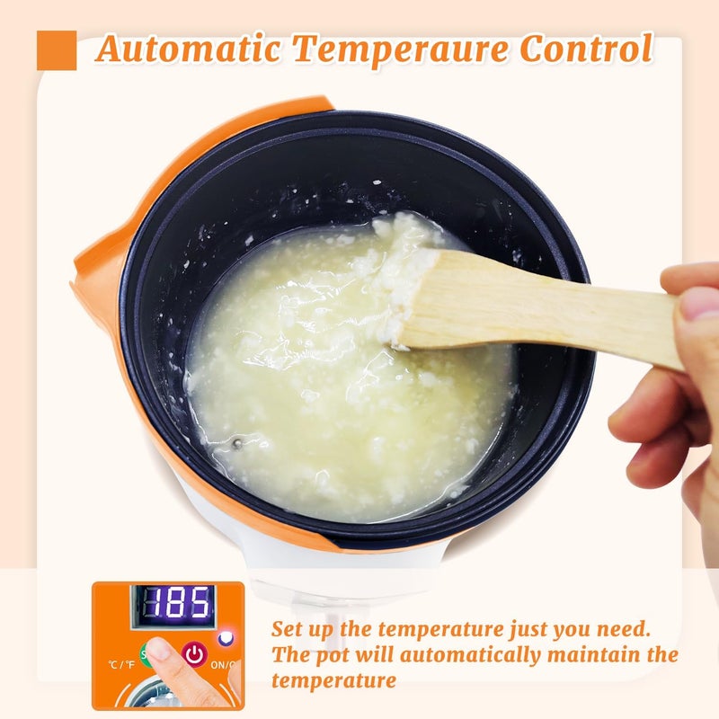 Ksedcon Digital Wax Melter for Candle Making, Electric Wax Melting Pot with Pouring Spout, Candle Wax Melting Pot with Temp Control(LED Display - Image 5