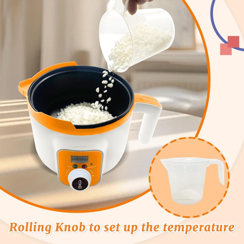 Ksedcon Digital Wax Melter for Candle Making, Electric Wax Melting Pot with Pouring Spout, Candle Wax Melting Pot with Temp Control(LED Display - Image 4