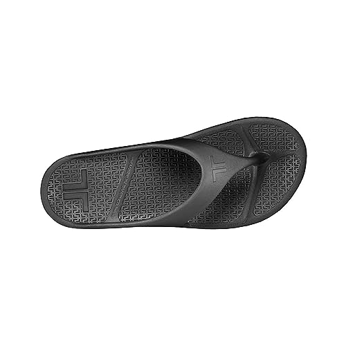 Telic Energy Flip Flop - Comfort Sandals for Men and Women | ML (Women's 10/Men's 9) Midnight Black - Image 4