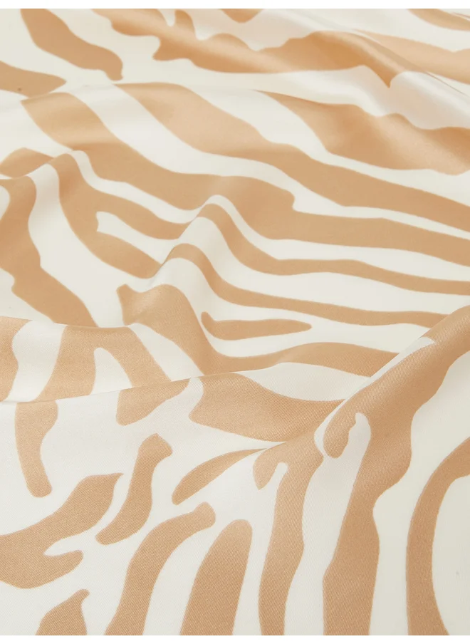 Styli Styli Striped Print Satin Scarf