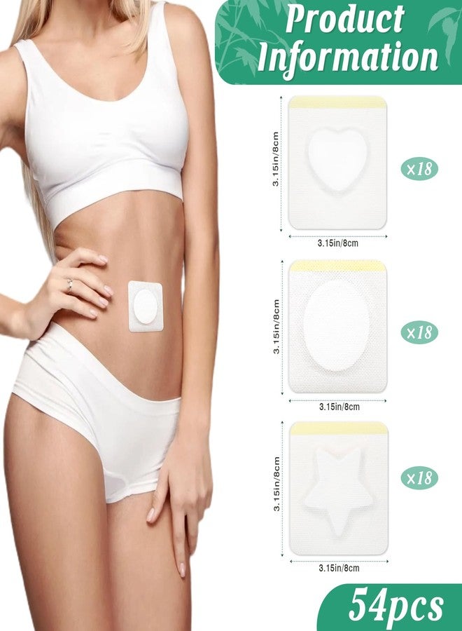 Warmify 54 PCS Disposable Castor Oil Patches，Organic Cotton Castor Oil Belly Button Patches（Stars, Hearts, Circles），Portable Self-Adhesive Anti Leakage No Wash - Image 5