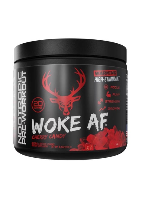Woke AF Pre Workout Cherry Candy 238g