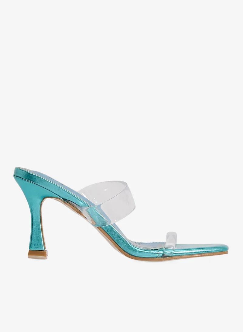 Ginger Double Strap Heeled Mule