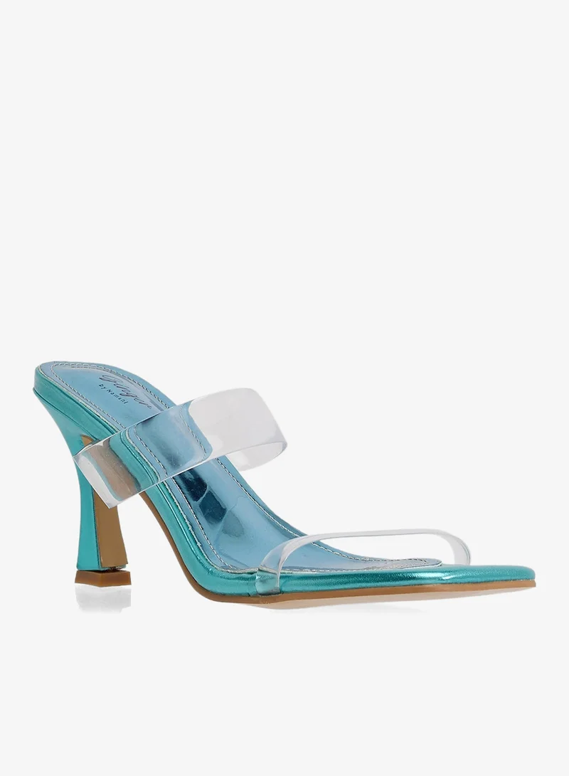 Ginger Double Strap Heeled Mule