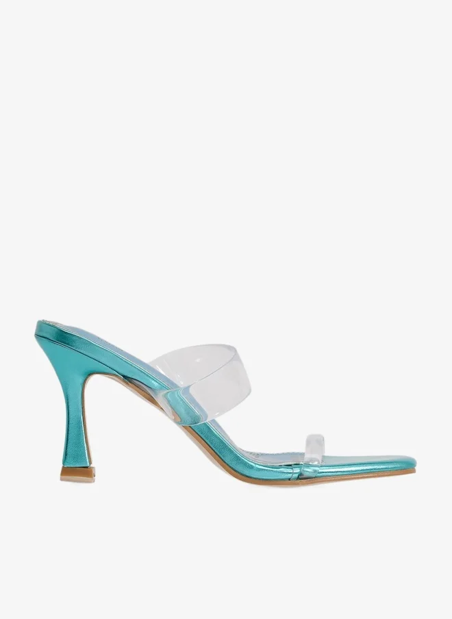 Ginger Double Strap Heeled Mule