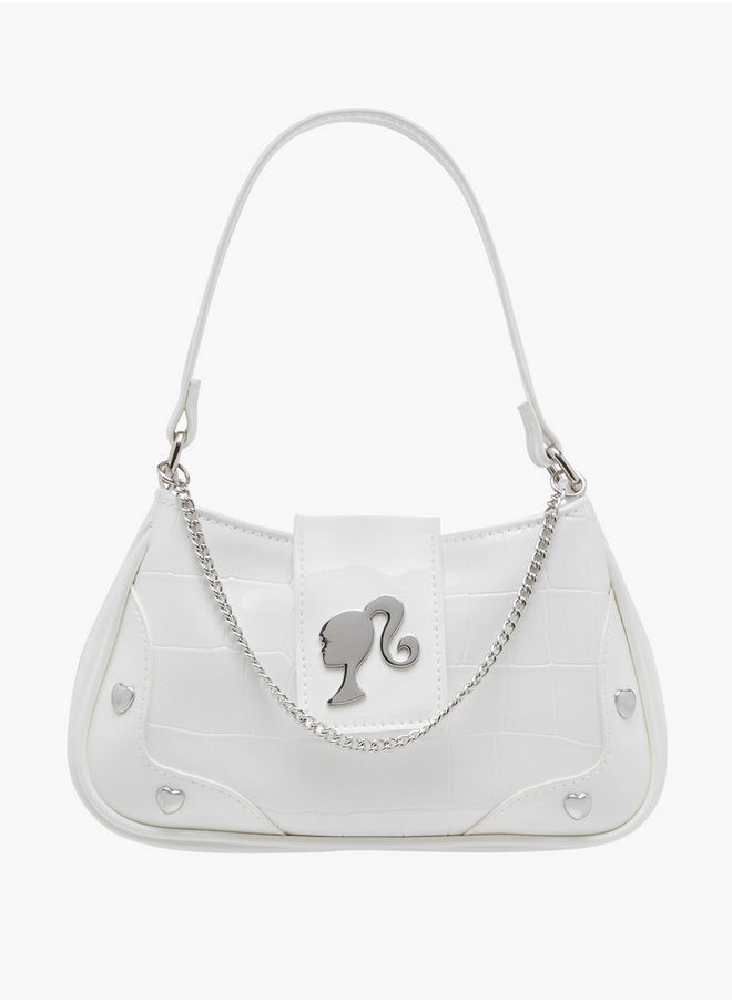 Barbie Girls Applique Shoulder Bag with Chain Strap  - Image 1