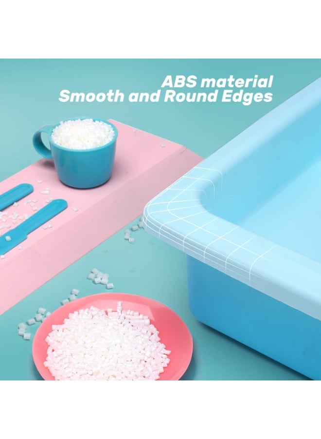 CUTE STONE Color Changing Kitchen Sink Toys, Children Electric Dishwasher Playing Toy with Running Water, Upgraded Faucet, Automatic Water Cycle System Play House Pretend Role Play Toys for Boys Girls - Image 2