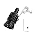 YoRise Car Exhaust Whistle Aluminum Alloy Auto BlowOff Valve Tip Whistle Car Tail Pipe Roar Maker Simulator Universal Vehicle Muffler Pipe Sound Booster for Most Cars BlackXL - Image 2