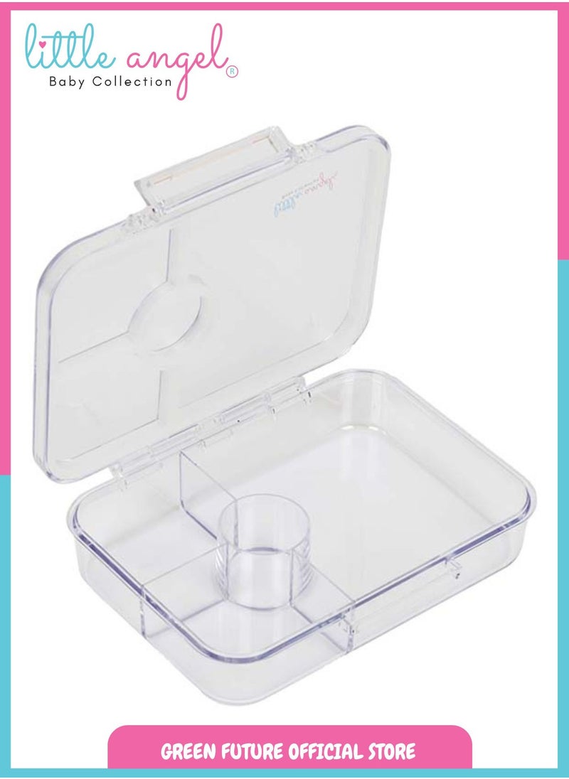 Little Angel Bento Kids Lunch Box with 4 Compartments - Insulated Leakproof BPA Free, Cute Durable Portable for School, Reusable and Eco-Friendly - Space Theme  - Image 5