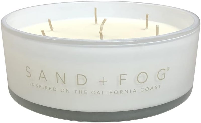 Sand + Fog Scented Candle - Ocean Mist - Additional Scents and Sizes – 100% Cotton Lead-Free Wick - Luxury Air Freshening Jar Candles - Perfect Home Décor for Your Cocktail Table – 34 oz - Image 2