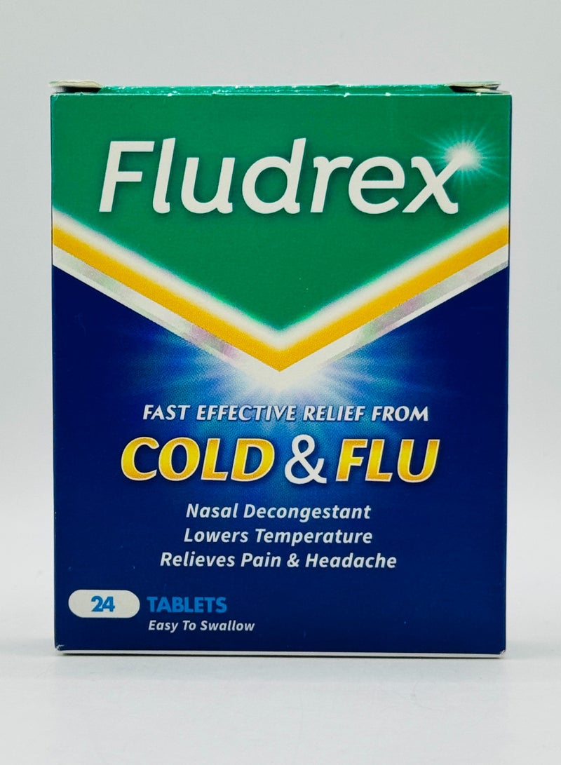 Fludrex Cold & Flu Tablets 24'S