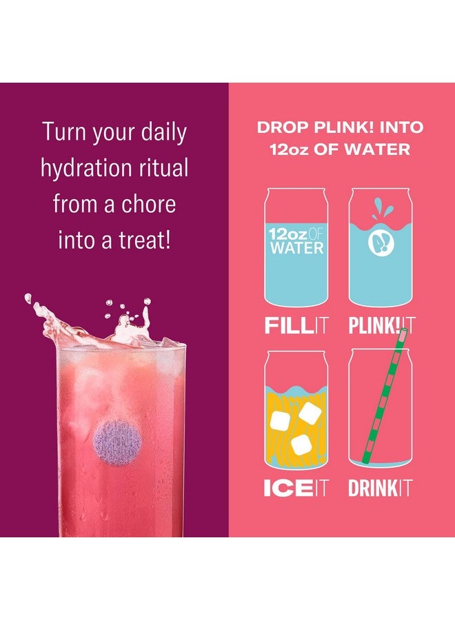 Plink! Fizzy Electrolyte Drink Tablets for Daily Hydration - 12ct Electrolyte Tablets + Sodium, Potassium, Magnesium, Low-Calorie, Low-Sugar Keto Electrolytes Powder Hydration Packets Water Flavoring - Image 5