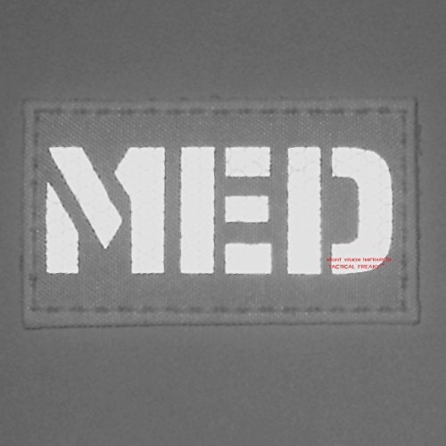 Tactical Freaky MED Medic EMS Infrared IR Lasercut Patch (Ranger Green) - Image 4