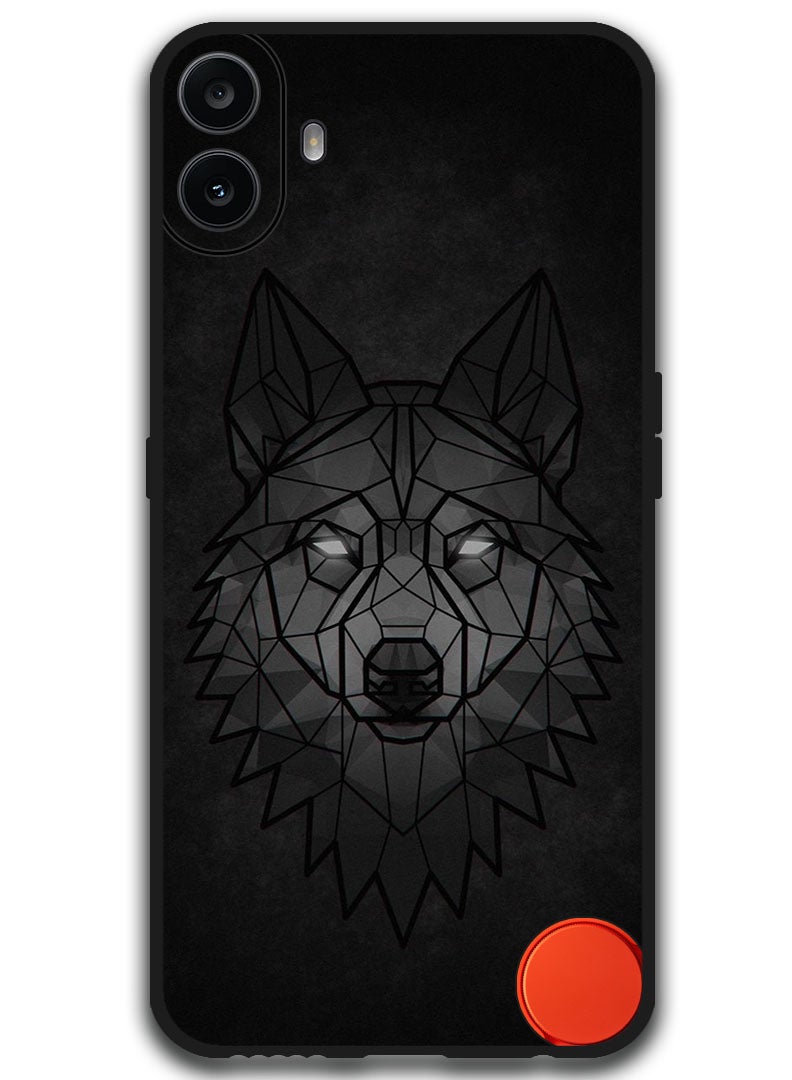 Theodor غطاء واقي مضاد للخدش ومقاوم للصدمات لهاتف Nothing CMF 1 تصميم ذئب تجريدي - Image 1
