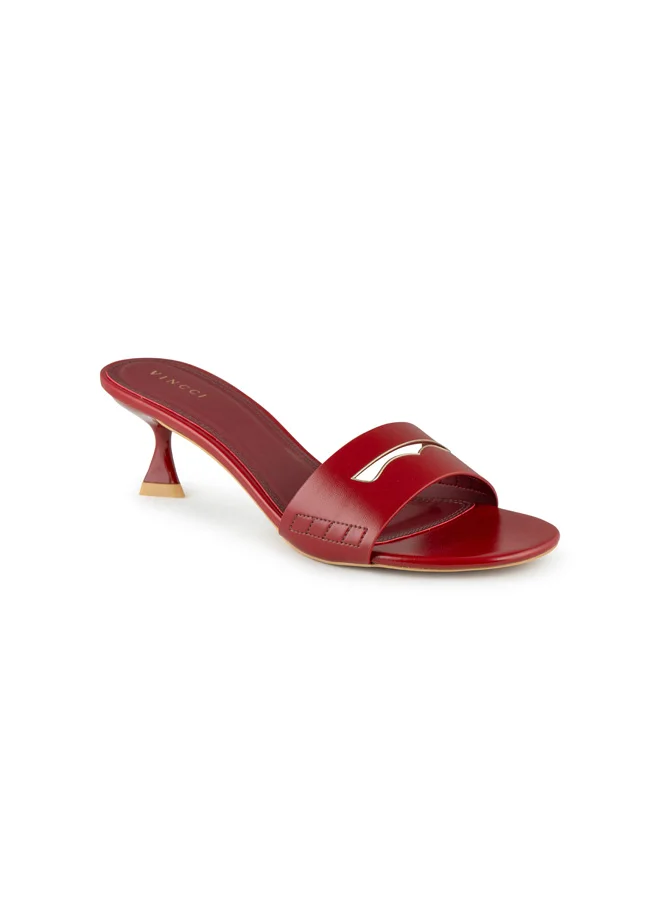 Vincci Women One Strap Mid Heel Sandals