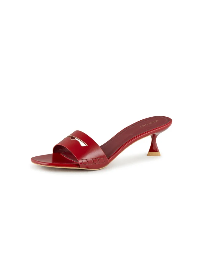Vincci Women One Strap Mid Heel Sandals