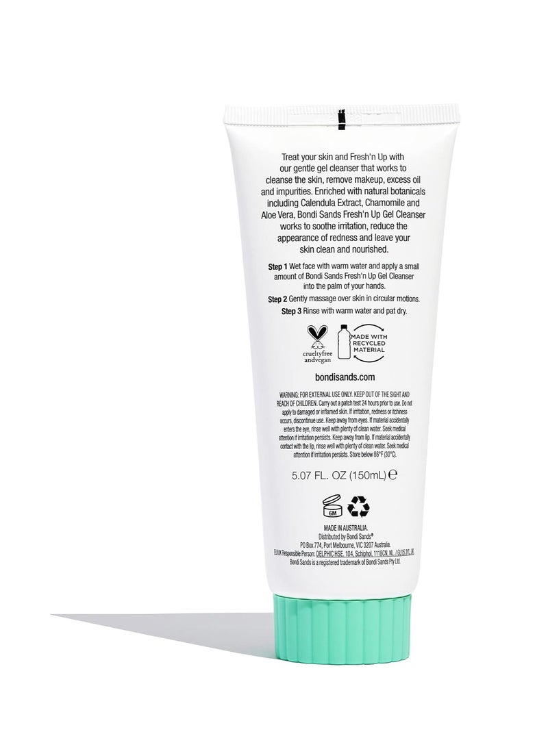 بوندي ساندز غسول جل فريش إن أب معزز بالسيراميدات مناسب للبشرة الحساسة نباتي وخالي من القسوة 100 مل 3.38 أونصة سائلة - Image 2