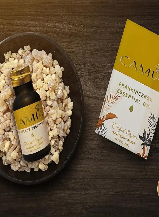 CAMIA - 100% Organic & Natural Frankincense Essential Oil | Natural Therapeutic Grade Essential Oil | Good For Anti-Ageing, Wrinkle Free Skin & Reduces Fine Line | Chemical & Preservative Free | 15 ML - Image 3