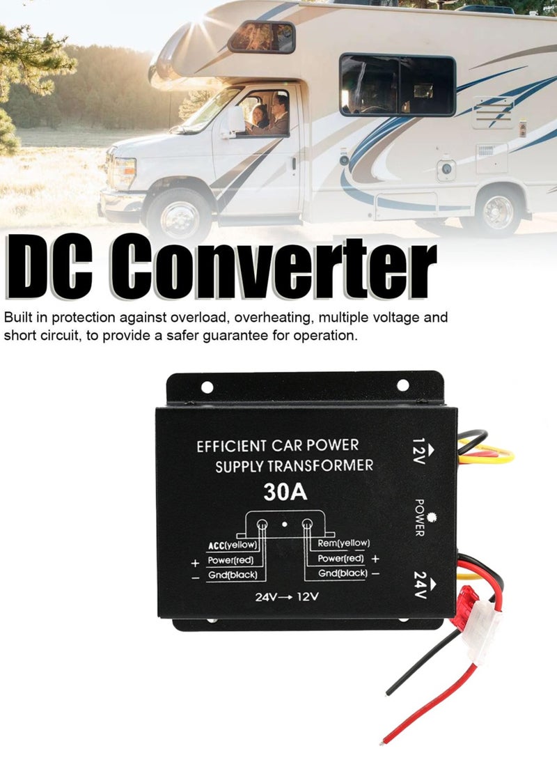 Car DC to DC Buck Converter DC20-30V to DC12V 30A Converter Step Down Regulator Transformer - Image 1