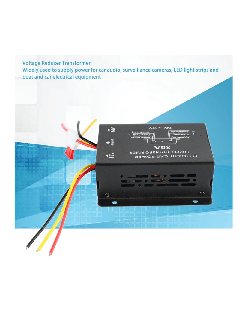 Car DC to DC Buck Converter DC20-30V to DC12V 30A Converter Step Down Regulator Transformer - Image 3